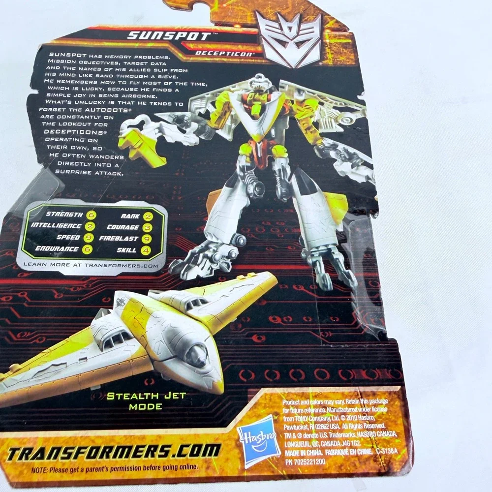Transformers Hunt for the Decepticons Sunspot Scout Class Action Figure 2010